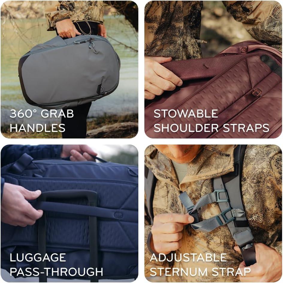 imagePeak Design Travel Backpack 30L Eclipse Expandable 2733L Design Rear and Top Access Weatherproof Shell Laptop Sleeve Ideal for Travel or Everyday Carry Versatile Backpack for Men and WomenSage