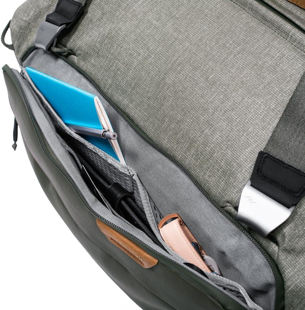 imagePeak Design Travel Duffel ExtraWide Single Zip Access Weatherproof Shell 4 External Pockets Fits Packing Cubes amp Camera Cubes Ideal for Weekend Trips Versatile Duffel Bag for TravelSage