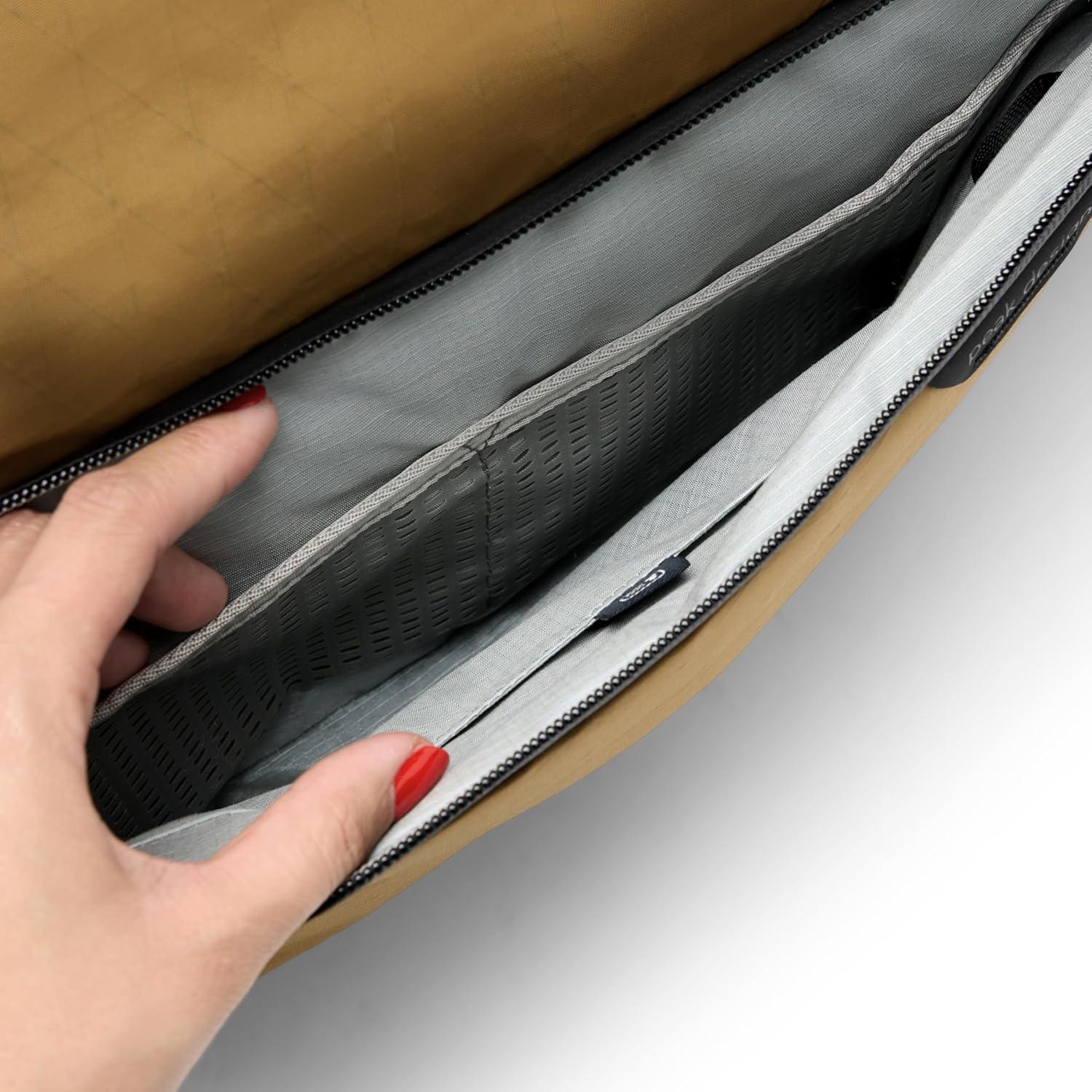 imagePeak Design Travel Duffel ExtraWide Single Zip Access Weatherproof Shell 4 External Pockets Fits Packing Cubes amp Camera Cubes Ideal for Weekend Trips Versatile Duffel Bag for TravelCoyote