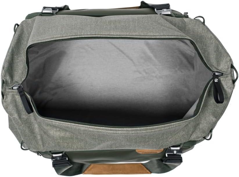 imagePeak Design Travel Duffel ExtraWide Single Zip Access Weatherproof Shell 4 External Pockets Fits Packing Cubes amp Camera Cubes Ideal for Weekend Trips Versatile Duffel Bag for TravelSage