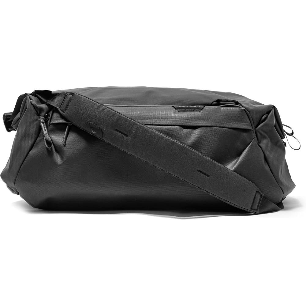 imagePeak Design Travel Duffel ExtraWide Single Zip Access Weatherproof Shell 4 External Pockets Fits Packing Cubes amp Camera Cubes Ideal for Weekend Trips Versatile Duffel Bag for TravelBlack