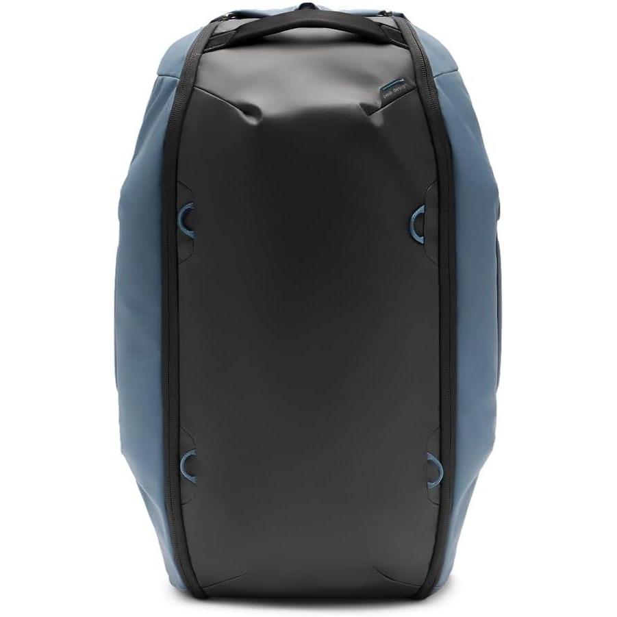 imagePeak Design Travel Duffelpack 4565L Ocean Weatherproof Duffel Backpack Expandable Design ExtraLong Zip Path Stowable Straps Fits Packing Cubes and Camera Cubes Versatile Duffel Bag for TravelOcean