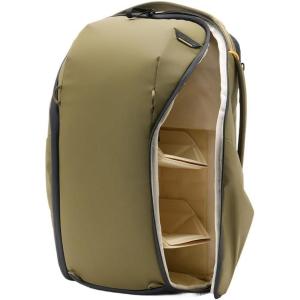 Peak Design Everyday Backpack Zip 20L, Kelp, 270-Degree Zip, Dual Side Pockets, FlexFold Dividers, Fits 15″ Laptop, For Camera Carry, Daily Commutes or Travel, Versatile Backpack for Men and Women(Kelp)