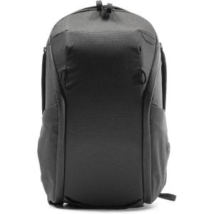 Peak Design Everyday Backpack Zip 20L, Kelp, 270-Degree Zip, Dual Side Pockets, FlexFold Dividers, Fits 15″ Laptop, For Camera Carry, Daily Commutes or Travel, Versatile Backpack for Men and Women(Black)