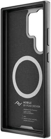 imagePeak Design Everyday Loop Phone Case for Samsung Galaxy S24 Ultra Charcoal With Loop Slim Profile Drop Resistant Weatherproof Fabric Shell SlimLink Connects to Peak Design Mobile Mounts amp Gear