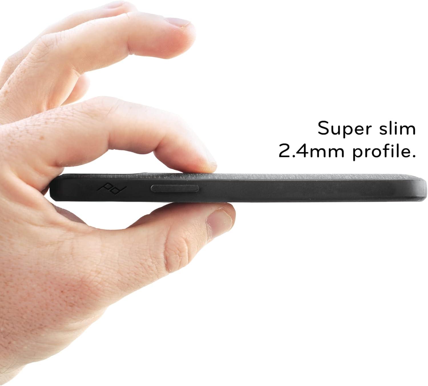 imagePeak Design Mobile Everyday Phone Case for Samsung Galaxy S23 Plus Charcoal Slim Profile Drop Protection Weatherproof Fabric Shell SlimLink Connects to Mobile Mounts amp Gear Gray