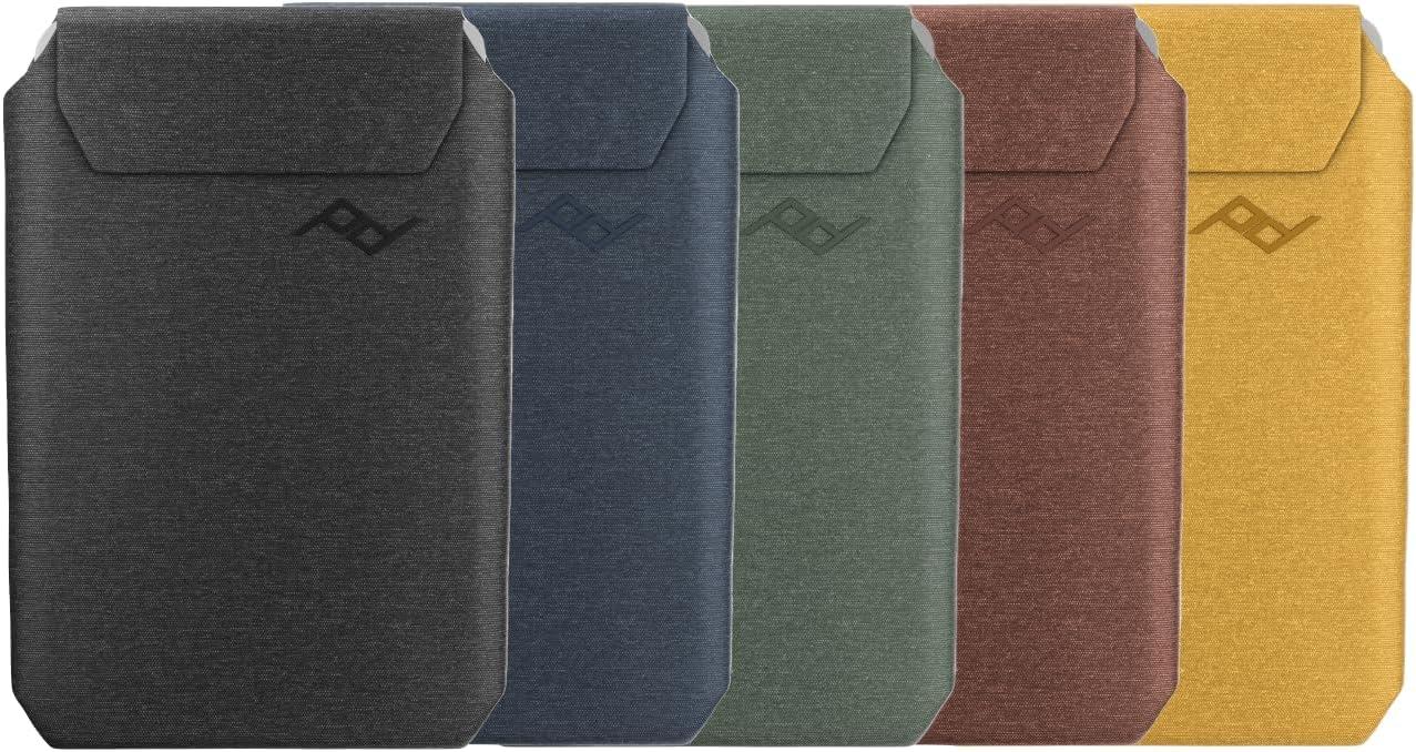 imagePeak Design Mobile Slim Wallet Slim Profile Weatherproof Nylon Fabric Connects to Mobile Cases MagSafe Compatible for iPhone Samsung and Google Pixel PhonesCharcoal