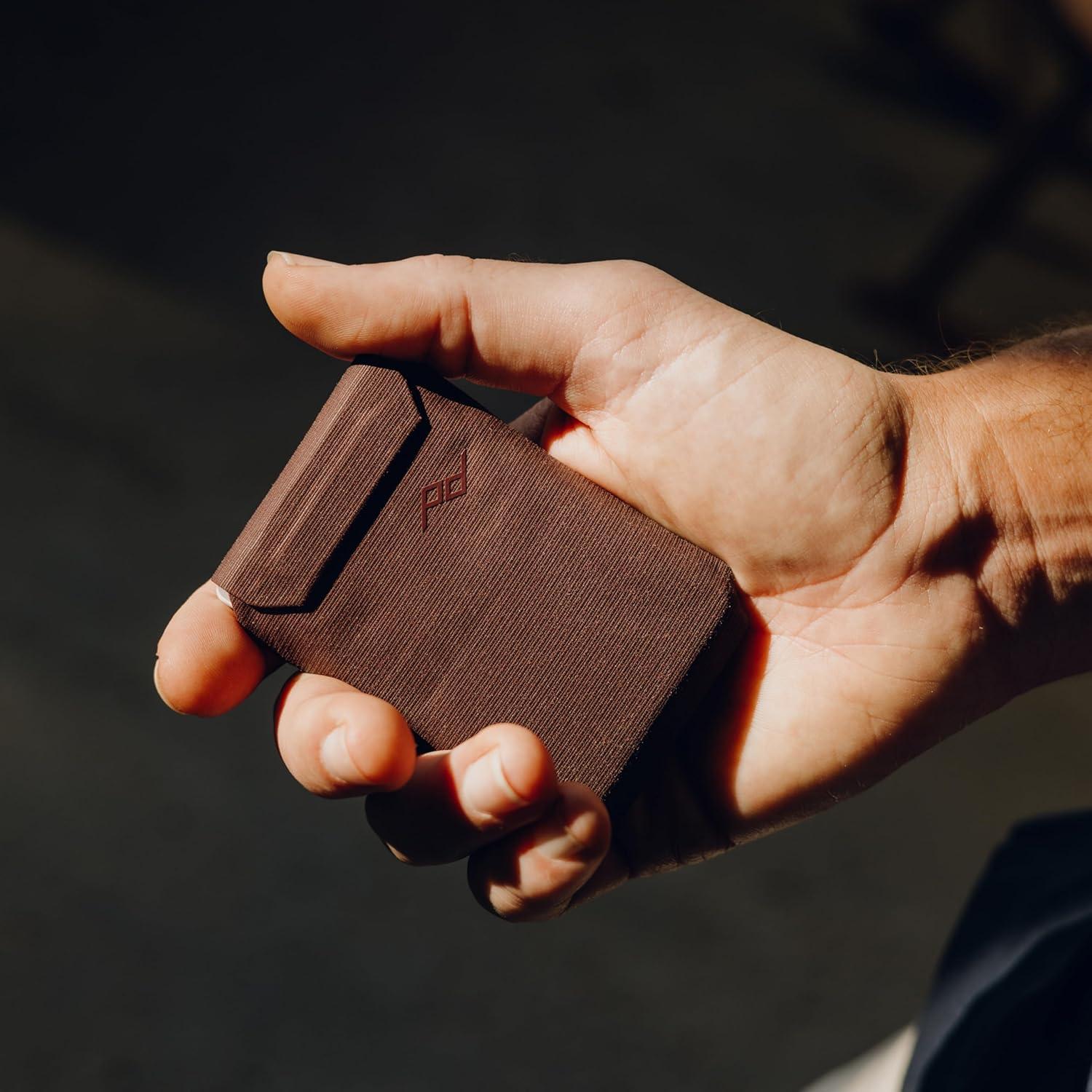 imagePeak Design Mobile Slim Wallet Slim Profile Weatherproof Nylon Fabric Connects to Mobile Cases MagSafe Compatible for iPhone Samsung and Google Pixel PhonesEclipse