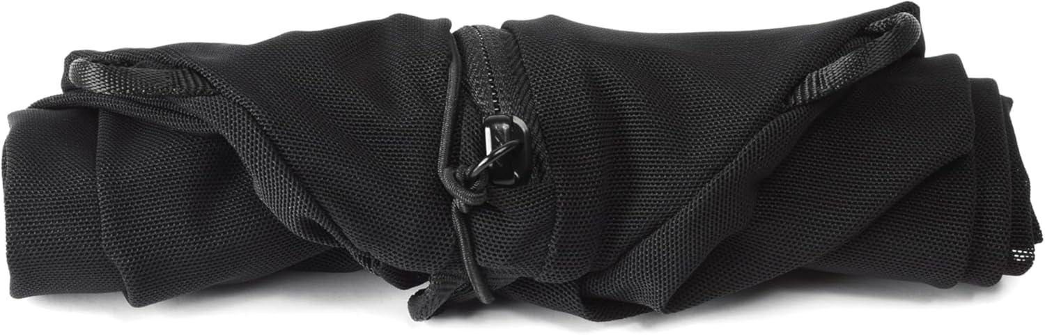 imagePeak Design Ultralight Mesh Packing Cube Black Stretchy Mesh Luggage Cube with Strap Attachment Points and Luggage Pass Throughs Zipper Opening Travel Organizer for Men and Women Size SmallBlack