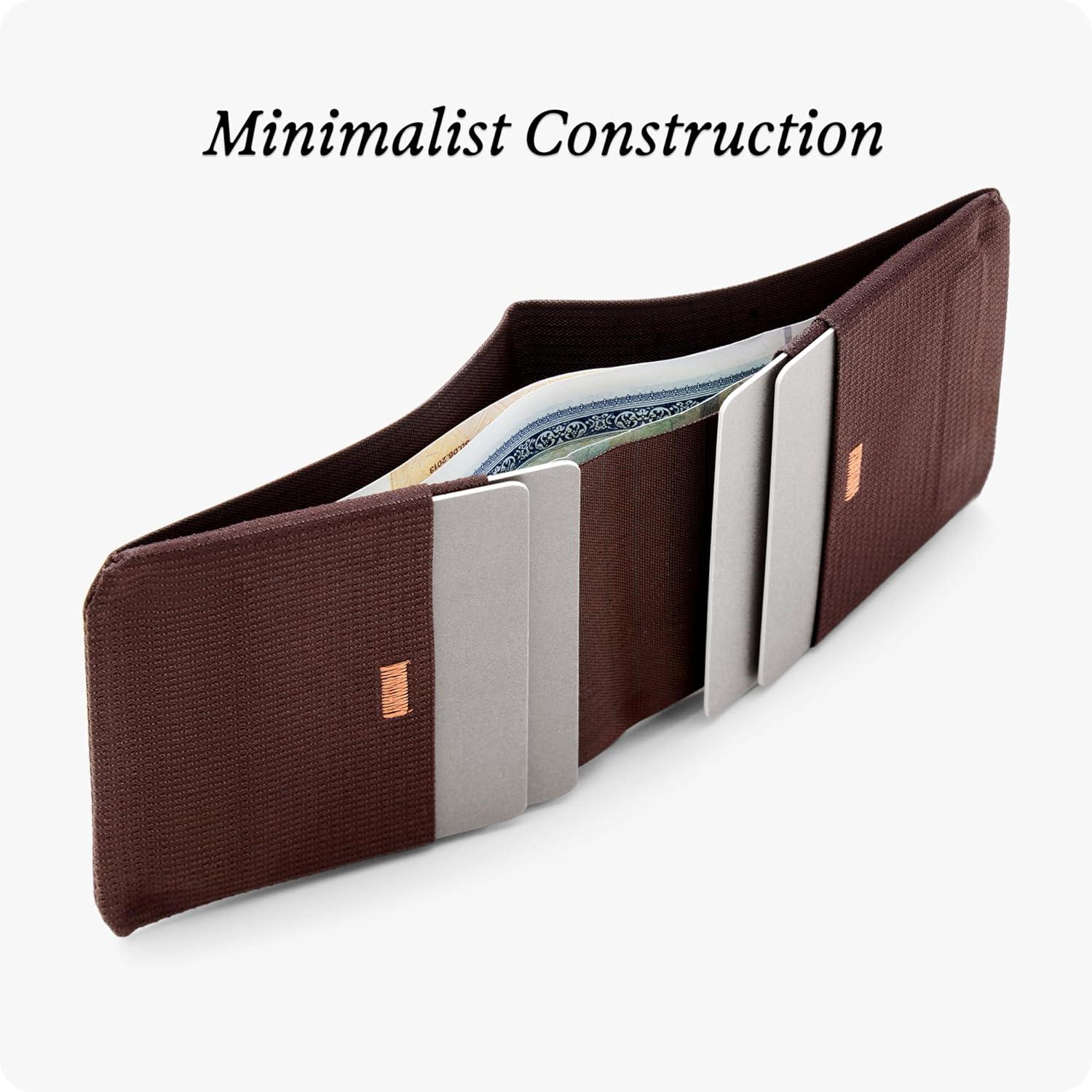 imagePeak Design Everyday Billfold Wallet Black UltraSlim Profile Weatherproof TerraShell Fabric RFID Blocking Minimalist Design and Magnetic Closure Holds Up to 12 Cards and Cash