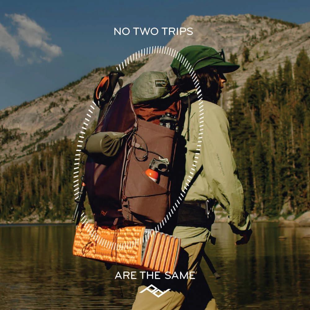 imagePeak Design Outdoor Backpack 45L Kelp Lightweight InternallyFramed Backpack Ultra Cinch RollTop Design Ideal for Hikes Camera Carry and Travel Versatile Backpack for Men and WomenCloud