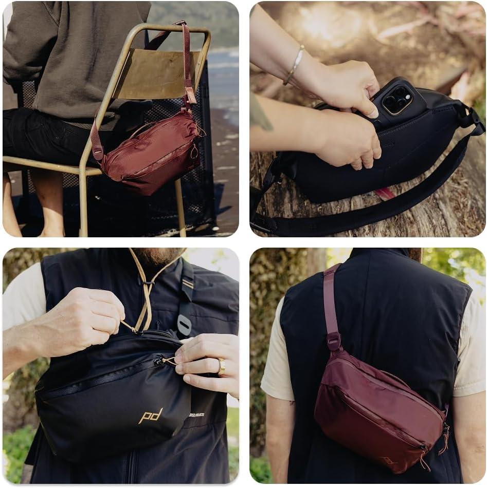 imagePeak Design Outdoor Sling Padded Adjustable Strap for Crossbody amp Waist Carry Ideal for Carrying Cameras amp EssentialsBlack