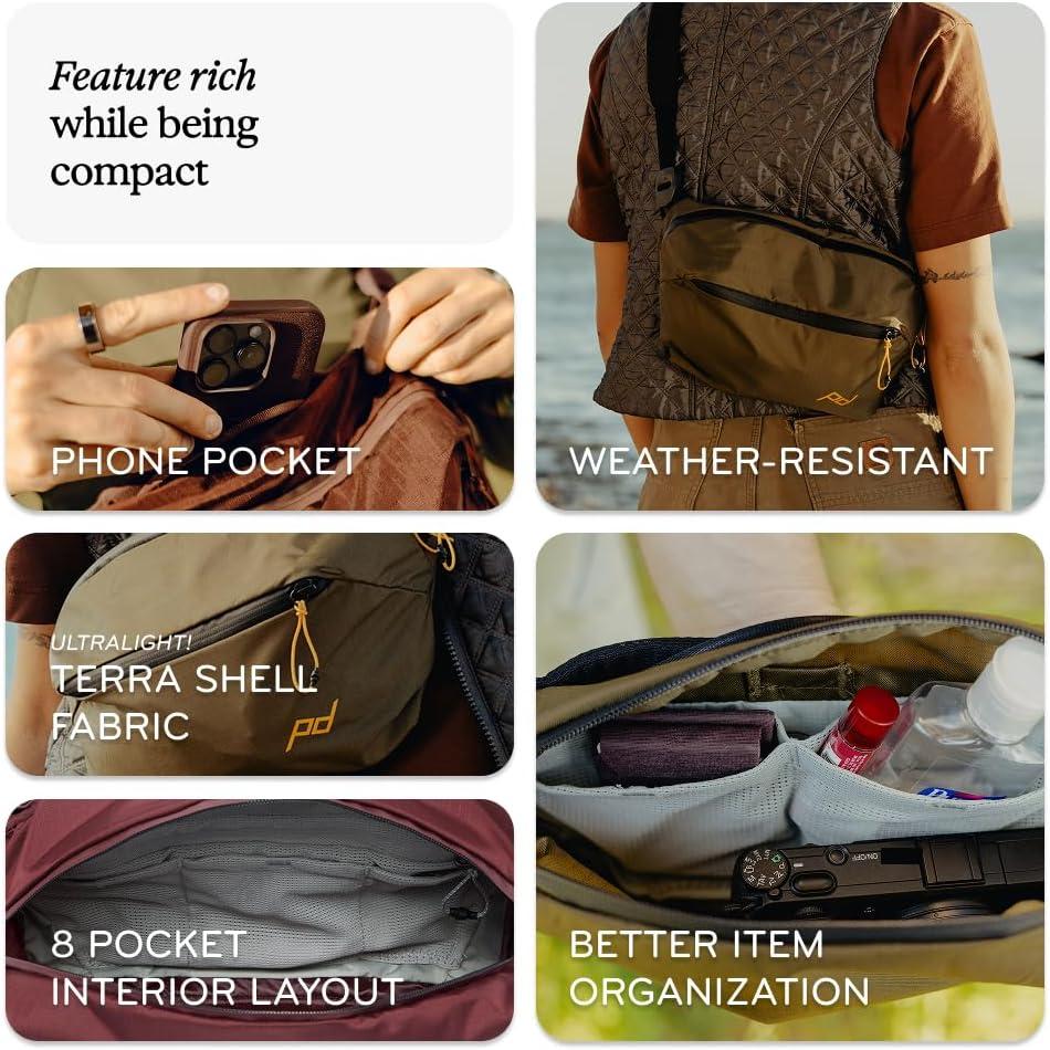 imagePeak Design Outdoor Sling Padded Adjustable Strap for Crossbody amp Waist Carry Ideal for Carrying Cameras amp EssentialsCloud