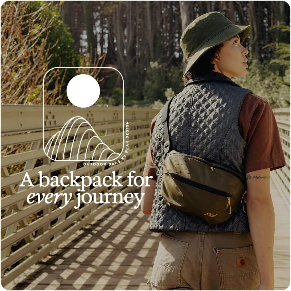 imagePeak Design Outdoor Sling Padded Adjustable Strap for Crossbody amp Waist Carry Ideal for Carrying Cameras amp EssentialsCoud