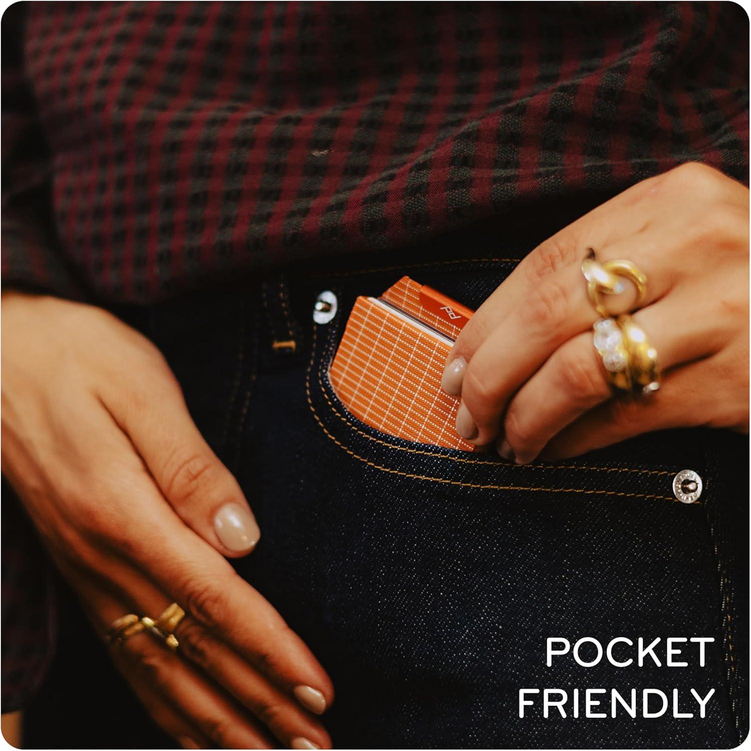 imagePeak Design Everyday Slim Wallet Eclipse UltraSlim Profile Weatherproof TerraShell Fabric RFID Blocking Minimalist Design QuickAccess Card Retrieval Holds Up to 8 Cards and CashEclipse