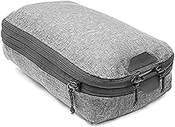 imagePeak Design Packing Cube Sage Weatherproof Luggage Cube with Dual Compartment Organization Expansion and Compression Zipper Opening Travel Organizer for Men and Women Size SCharcoal