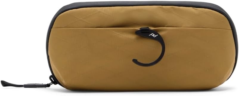 imagePeak Design Wash Pouch Black Weatherproof Travel Toiletry Bag Upright or Hanging Dopp Kit with Pockets Magnetic Toothbrush Pocket Wide UltraZip Opening Toiletry Bag for Men and WomenCoyote