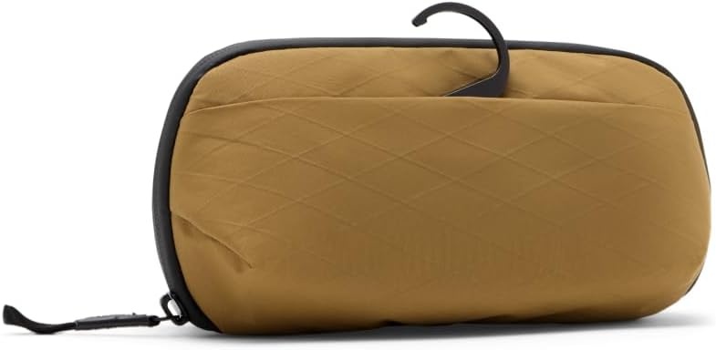 imagePeak Design Wash Pouch Black Weatherproof Travel Toiletry Bag Upright or Hanging Dopp Kit with Pockets Magnetic Toothbrush Pocket Wide UltraZip Opening Toiletry Bag for Men and WomenCoyote